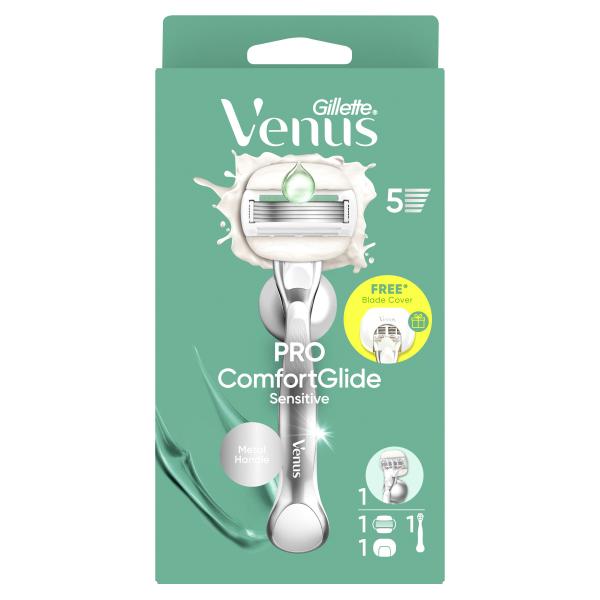 Gillette Venus Pro ComfortGlide Sensitive Rasierer mit 1 Klinge