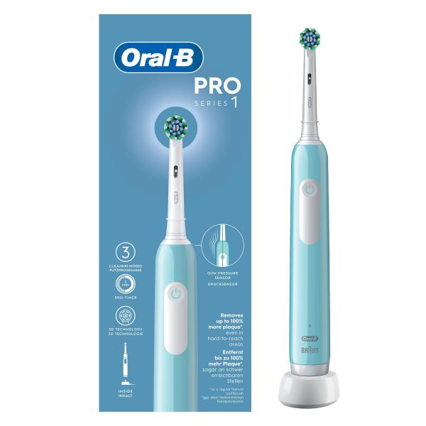 Oral-B Pro Series 1 Cross Action Caribbean Blue Elektrische Zahnbürste