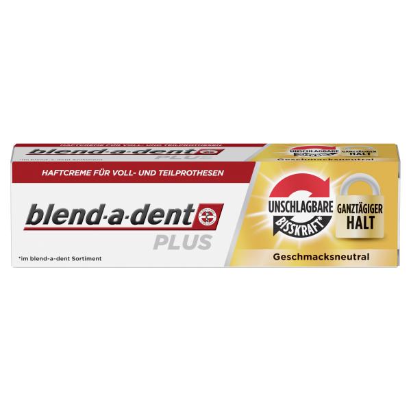 blend-a-dent Plus Haftcreme Unschlagbare Bisskraft Geschmacksneutral