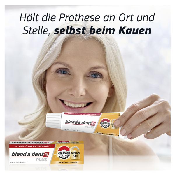 blend-a-dent Plus Haftcreme Unschlagbare Bisskraft Geschmacksneutral