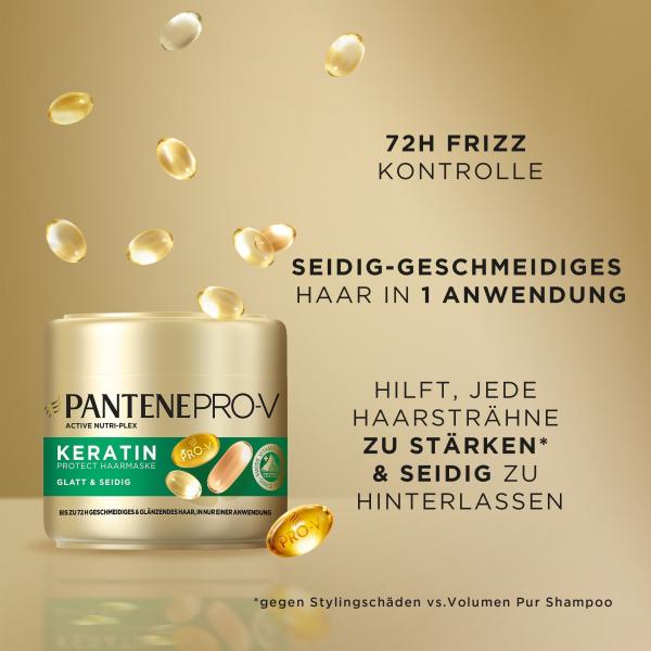 Pantene Pro-V Keratin Haarmaske Glatt & Seidig