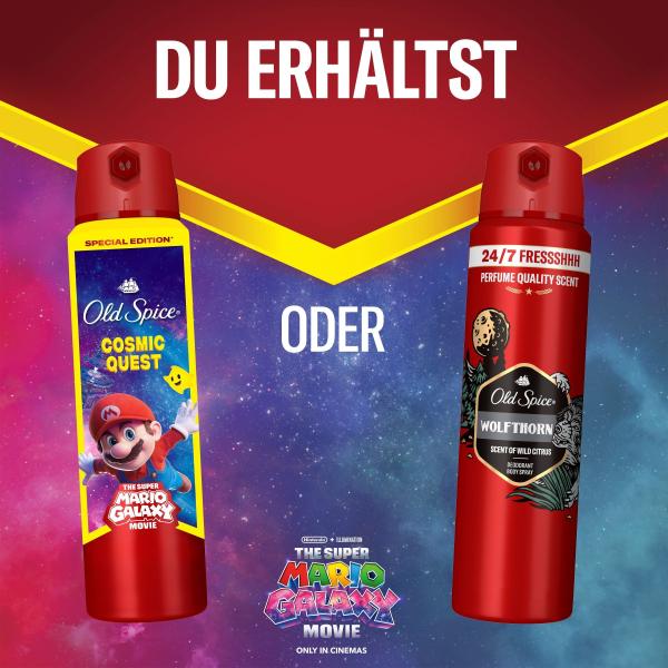 Old Spice Super Mario Special Edition Deodorant Bodyspray