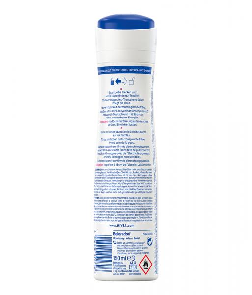 Nivea Deo Spray Black & White Invisible Clear