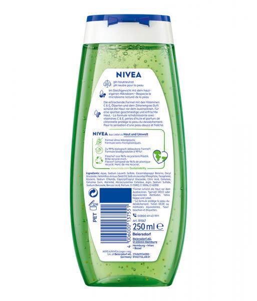Nivea Duschgel Lemongrass & Oil