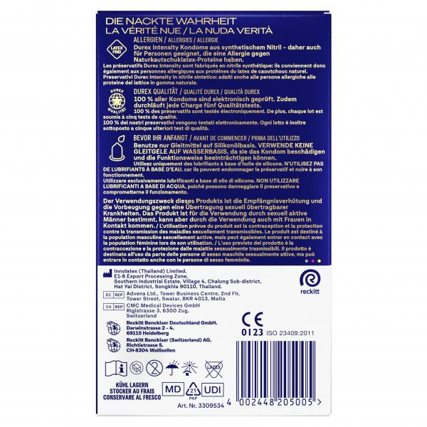 Durex Kondome Intensity Extra Groß XXL