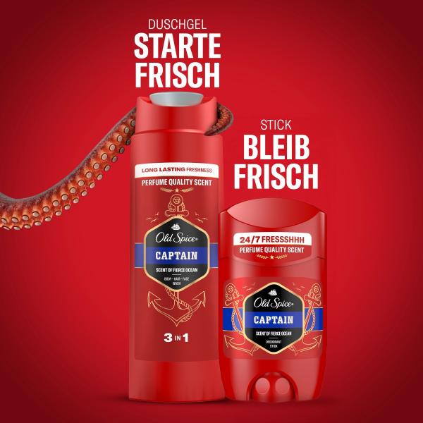 Old Spice Captain Geschenkset mit Deostick und Duschgel