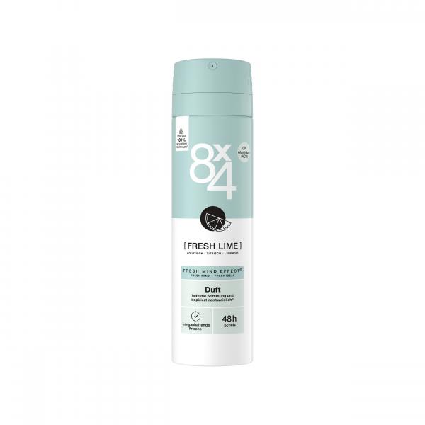 8X4 Deodorant Spray Fresh Lime