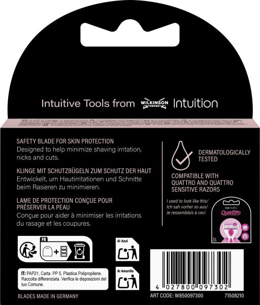 Wilkinson Sword Intuition Quattro Klingen