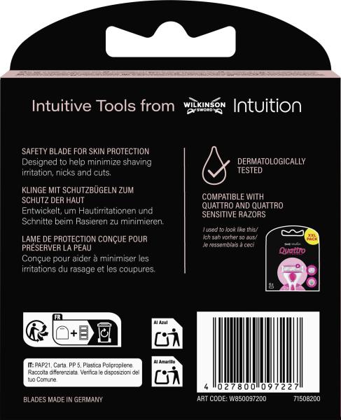 Wilkinson Sword Intuition Quattro Klingen