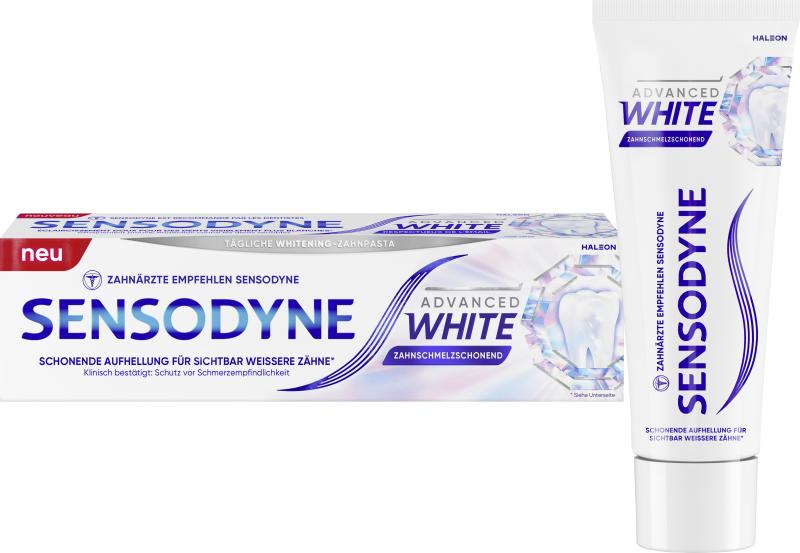 Sensodyne Zahncreme Advanced White zahnschmelzschonend