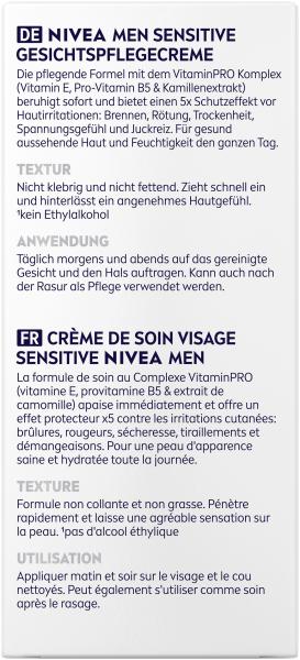 Nivea Men Sensitive Gesichtspflege Creme