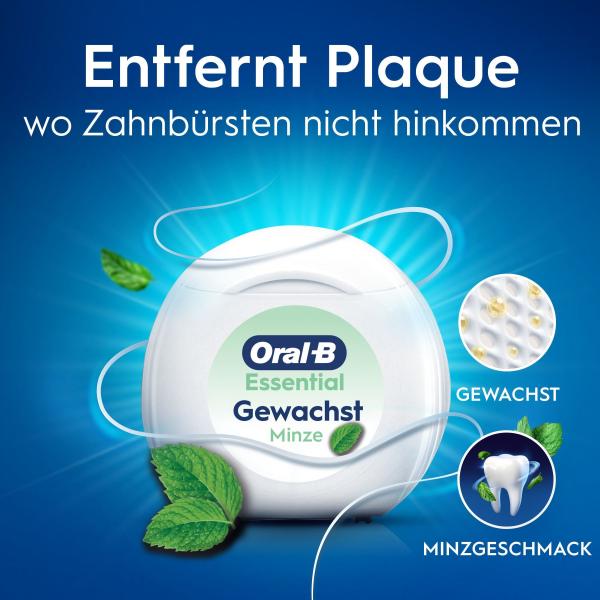 Oral-B Essential Zahnseide gewachst Minze