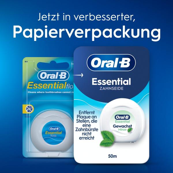 Oral-B Essential Zahnseide gewachst Minze