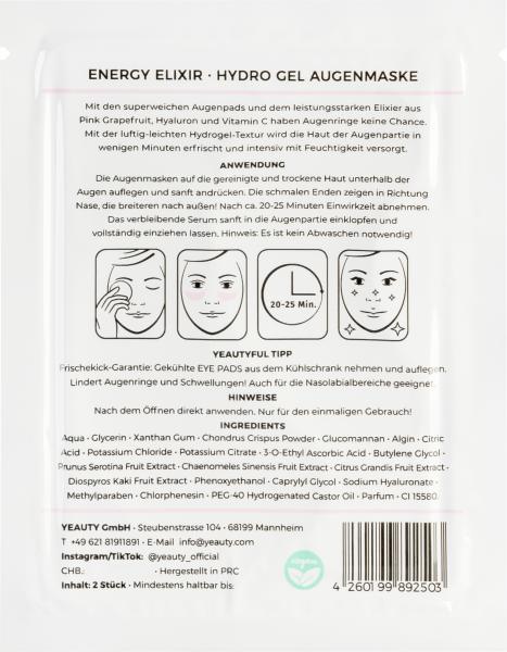 Yeauty Eye Pad Mask Energy Elixir
