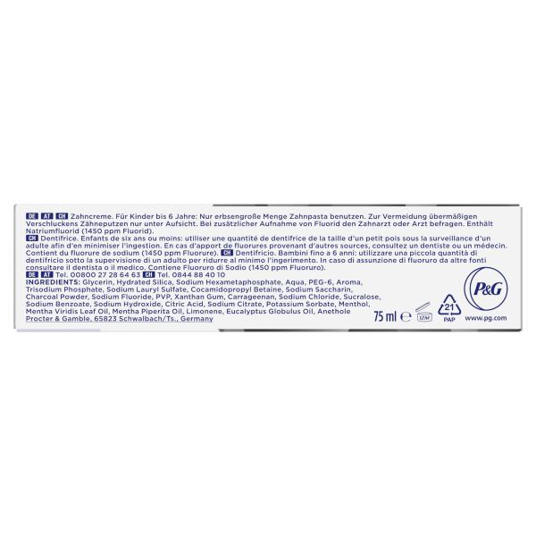 Oral-B 3D White Luxe Charcoal Zahncreme