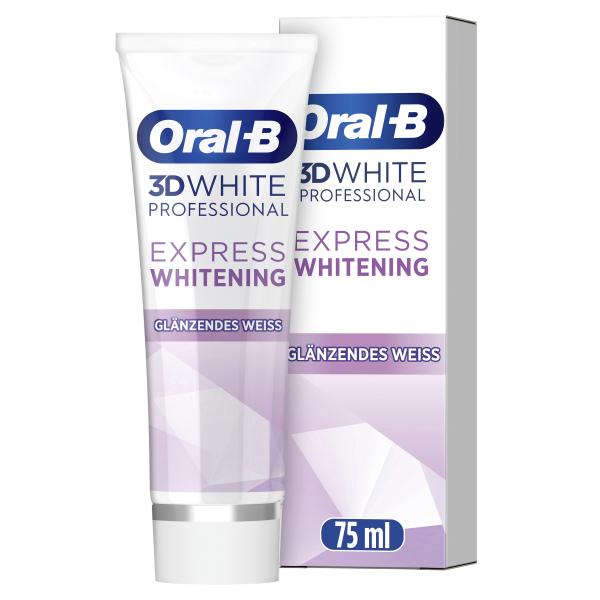 Oral-B 3D White Professional Express Whitening Glänzendes Weiss Zahncreme