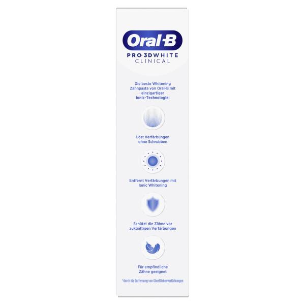 Oral-B 3D White Clinical Kühle Minze Zahncreme