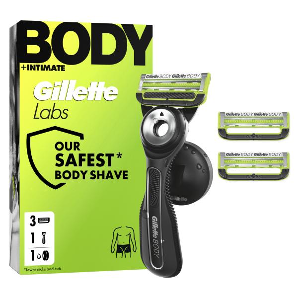 Gillette Labs Body + Intimate Rasierapparat mit 4 Klingen