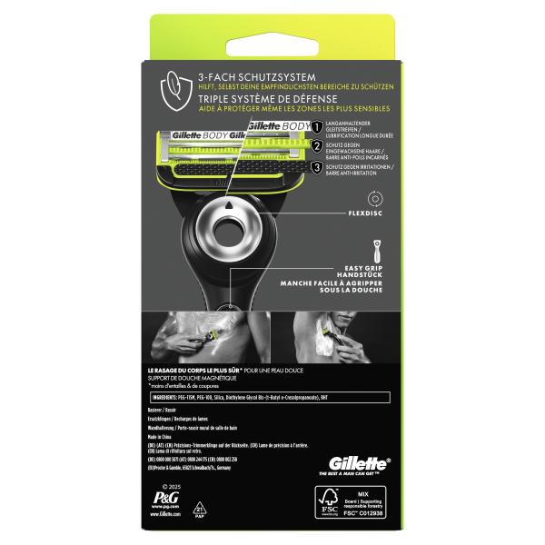 Gillette Labs Body + Intimate Rasierapparat mit 4 Klingen