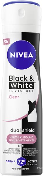 Nivea Deo Spray Black & White Invisible Clear