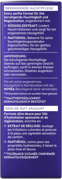 Nivea Nachtpflege Beruhigend Süßholzextrakt