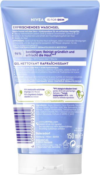 Nivea Waschgel erfrischend mit Aloe Vera und Hyaluronsäure