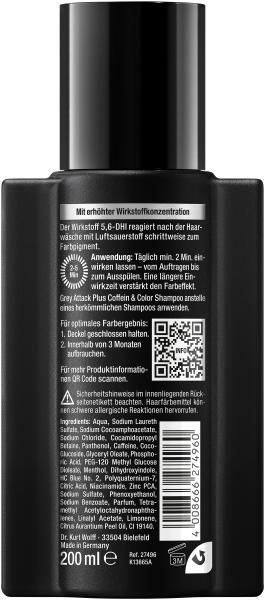 Alpecin Grey Plus Attack Coffein & Color Shampoo