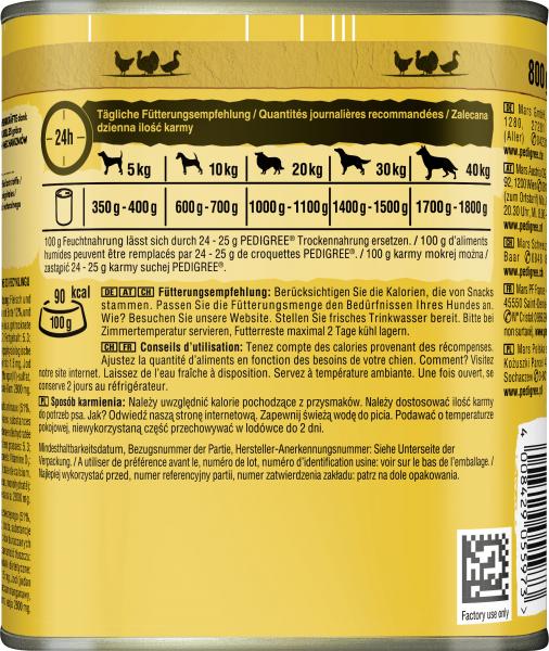 Pedigree Pastete mit 3 Sorten Geflügel