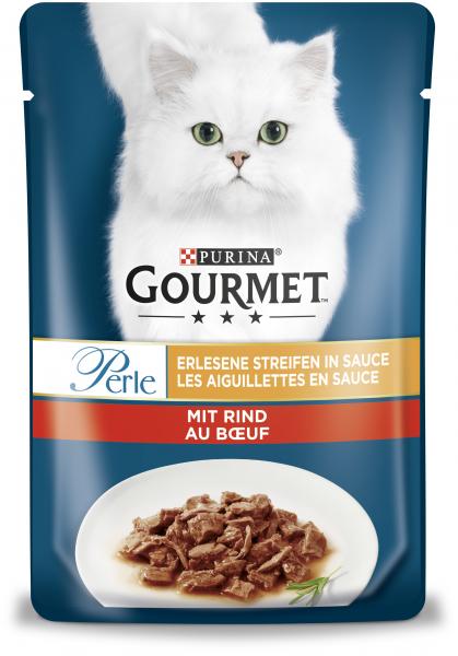 Purina Gourmet Perle Erlesene Streifen mit Rind