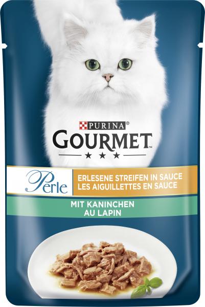 Purina Gourmet Perle Erlesene Streifen in Sauce mit Kaninchen