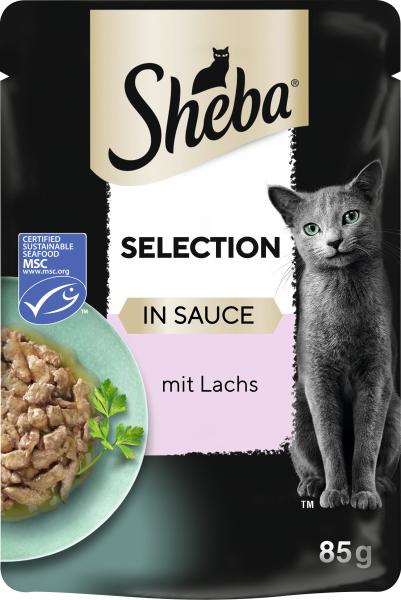 Sheba Selection in Sauce mit Lachs