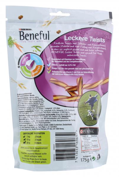 Beneful Snacks Leckere Twists Bacon & Kse ((175 g))