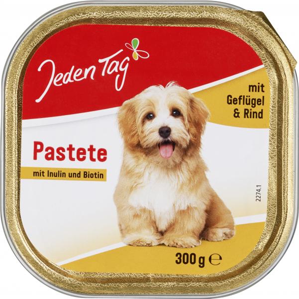 Jeden Tag Hund Feine Pastete mit Geflügel & Rind