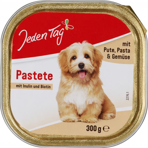 Jeden Tag Hund Pastete mit Pute, Pasta & Gemüse