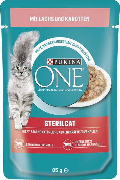 Purina One Sterilcat mit Lachs und Karotten