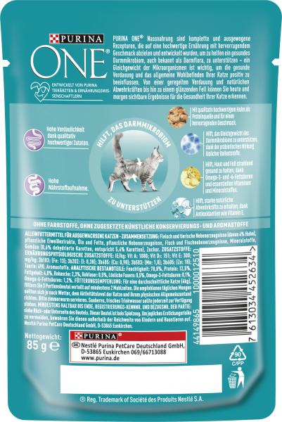 Purina One Sensitive mit Huhn und Karotten