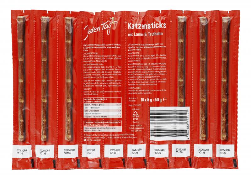 Jeden Tag Katzensticks Lamm & Truthahn