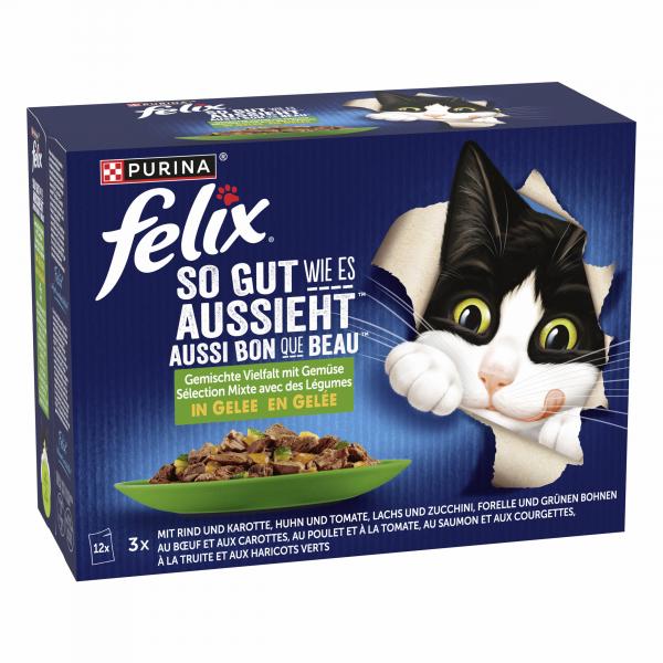 Felix So gut wie es aussieht Gemischte Vielfalt mit Gemüse in Gelee