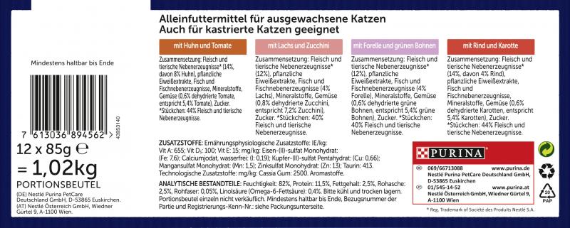 Felix So gut wie es aussieht Gemischte Vielfalt mit Gemüse in Gelee