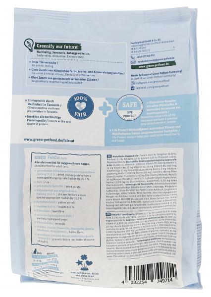 Green Petfood FairCat Safe Life Protect mit Insektenprotein