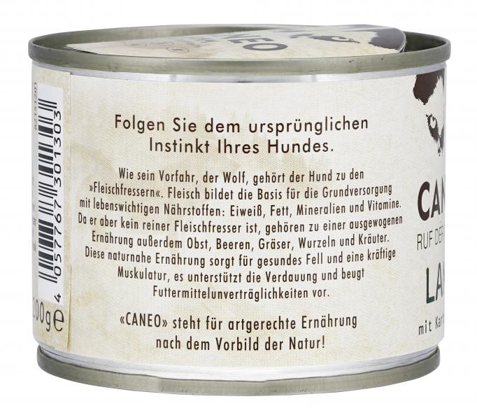 Caneo Hund Lamm mit Karfoffeln 