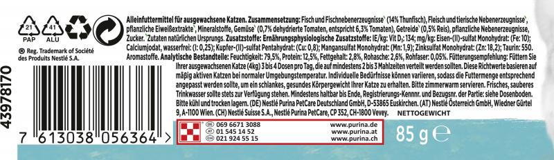 Purina Gourmet Nature's Creations Feine Streifen Reich an Thunfisch