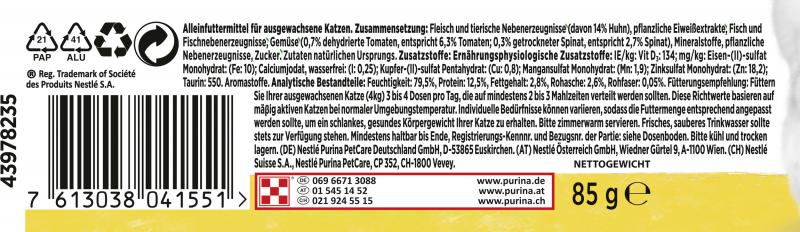 Purina Gourmet Nature's Creations Feine Streifen Reich an Huhn