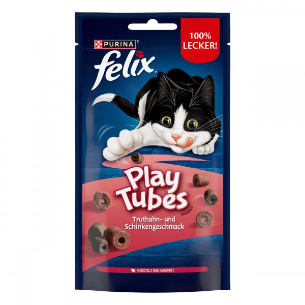 Felix Play Tubes Truthahn- und Schinkengeschmack