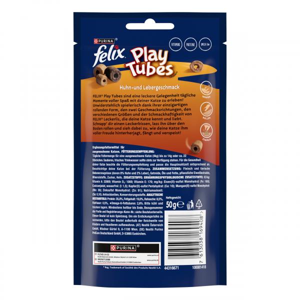 Felix Play Tubes Huhn- und Lebergeschmack