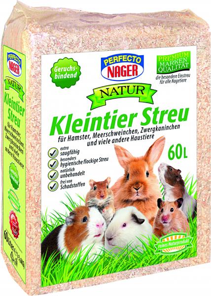 Perfecto Nager Natur Kleintier Streu