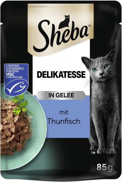 Sheba Delikatesse in Gelee mit Thunfisch