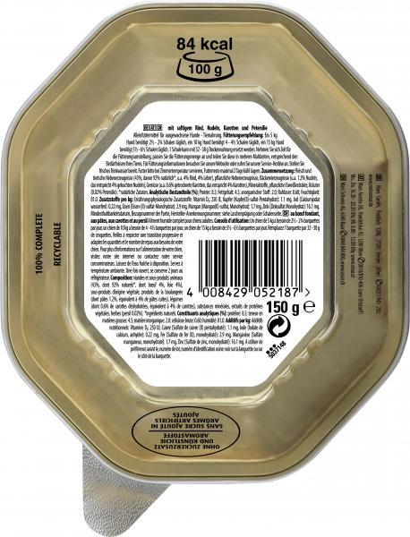 Cesar Landragout mit Rind, Nudeln, Kartotten und Petersilie