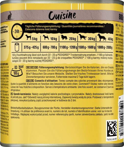 Pedigree Cuisine in Sauce mit Kaninchen und Karottten