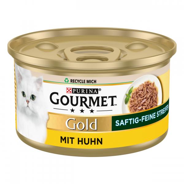 Purina Gourmet Gold Saftig feine Streifen mit Huhn